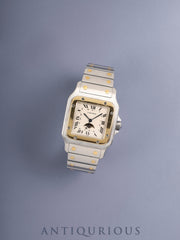 Cartier Santos Galbee LM Moonphase W20007C4 / 119901 Quartz Cal.19 SS/YG SS/YG Ivory dial (SWISS表記) Overhauled