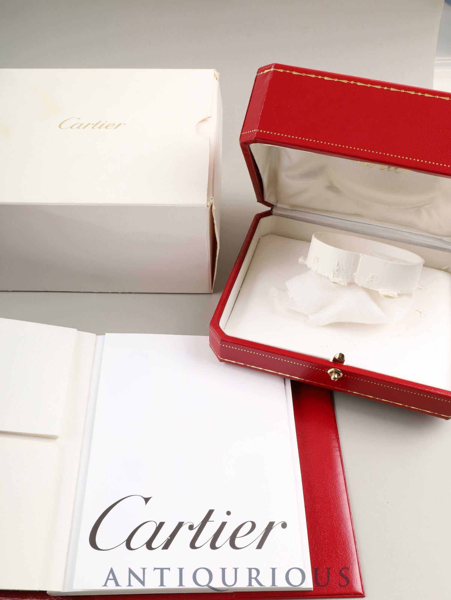 カルティエ マスト ヴァンドーム VLC SM W1009854 / 1851 クォーツ Cal.90.06 SV925 革 純正Dバックル（GP）飛びアラビア文字盤 箱 冊子 保証書（2000年）オーバーホール済み