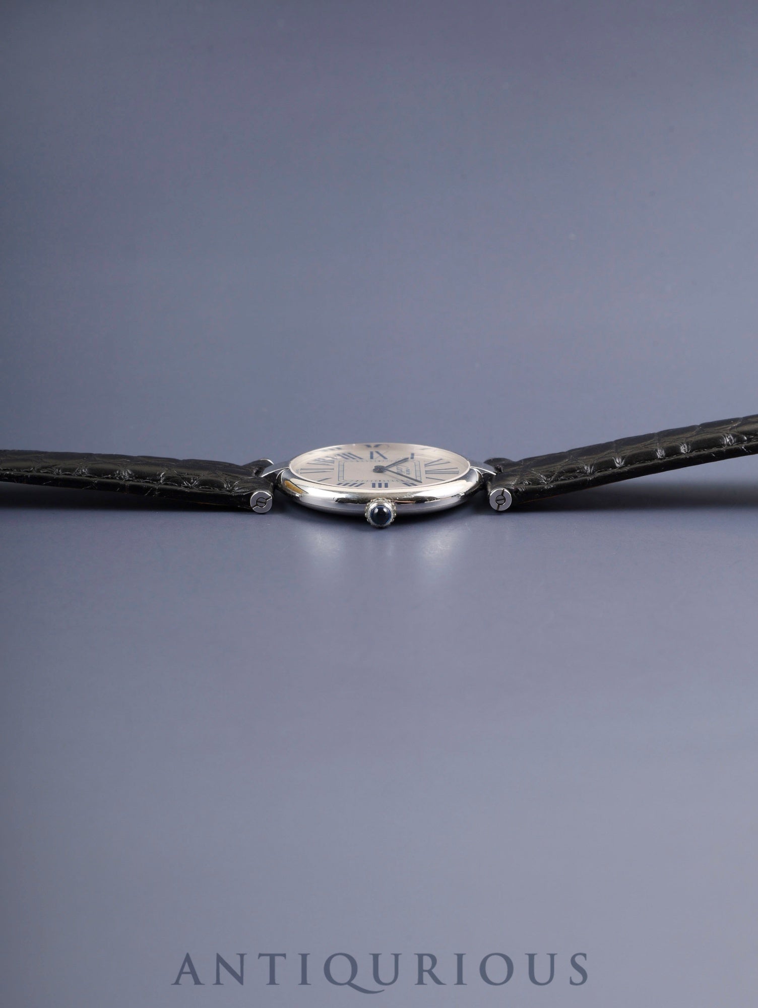 カルティエ マスト ヴァンドーム VLC LM 1860 クォーツ Cal.90.06 SV925 革 純正Dバックル（SS） オパラン文字盤 保証書（1996年）オーバーホール済み