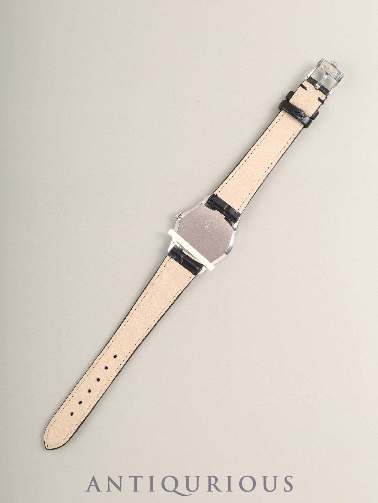 ロレックス チェリーニ 3802 手巻き Cal.1600 革 750WG 純正ピンバックル（SS） シルバー文字盤  30番台（1970年） オーバーホール済み