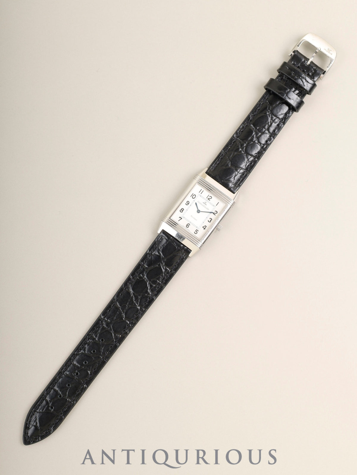 ジャガー・ルクルト レベルソ クラシック 250.8.86 手巻き Cal.846/1 SS 革 純正ピンバックル（SS）シルバーアラビア文字盤（SWISS MADE表記 ） 冊子 保証書（1998年）オーバーホール済み