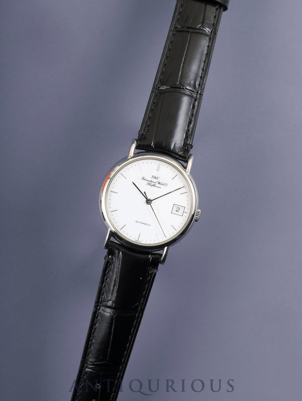 IWC アイダブリュシー ポートフィノ IW351320 自動巻き Cal.C.37521 SS 革 社外尾錠（SS）ホワイト文字盤 オーバーホール済み