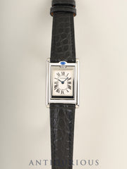 Cartier Tank Basculante SM W10X1158 / 2386 Quartz Cal.059 SS Leather Original Pin Buckle (SS) White Roman Dial Overhauled