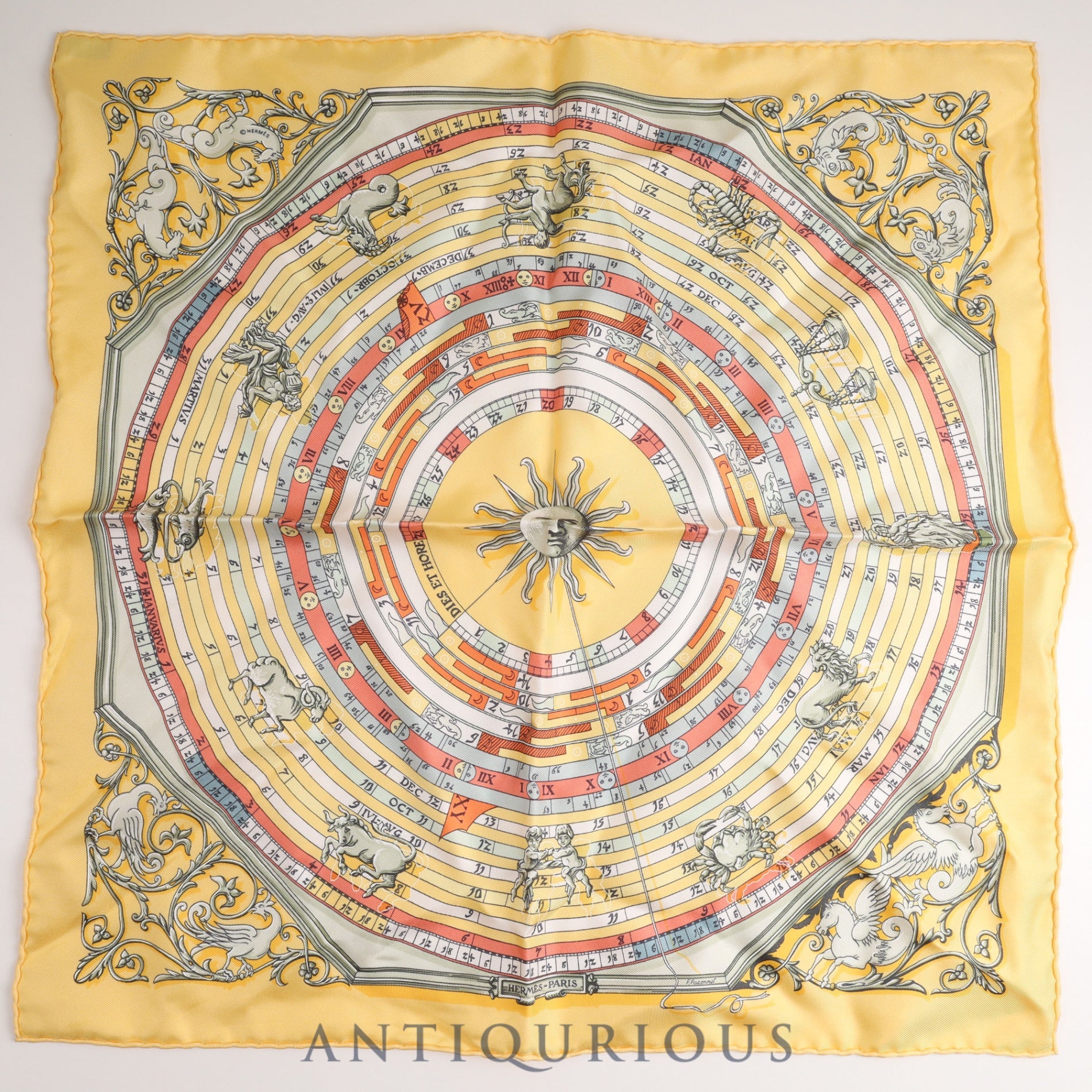 Hermes Scarf Carre 45 Astrology SILK 100% Box