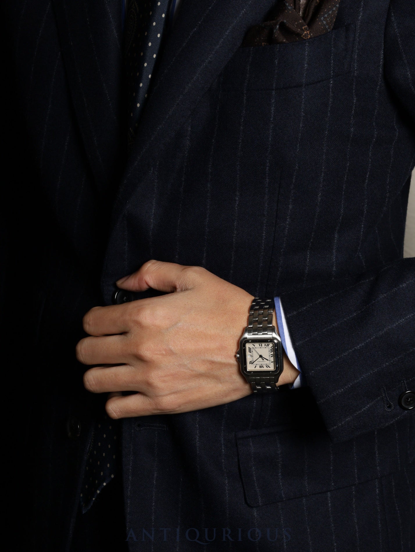 Cartier Panthère LM W25032F5 / 130 000 C Quartz Cal.87.04 Stainless Steel White Roman Dial Overhauled