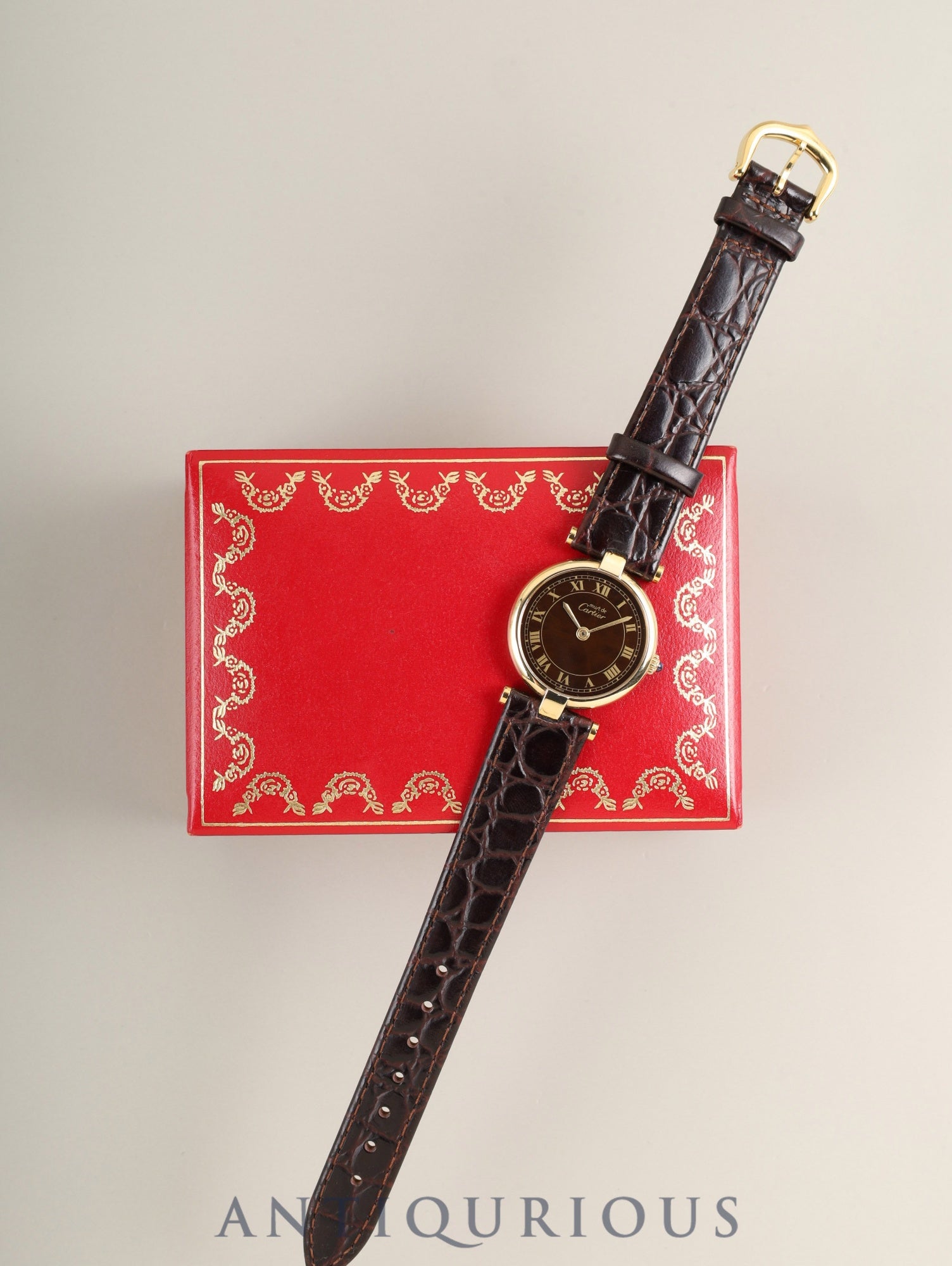【最終値下げ】must de Cartier カルティエ　オーバーホール済 カルティエ/マスト ドゥ カルティエ/マストコリゼ/オニキス4点ローマ