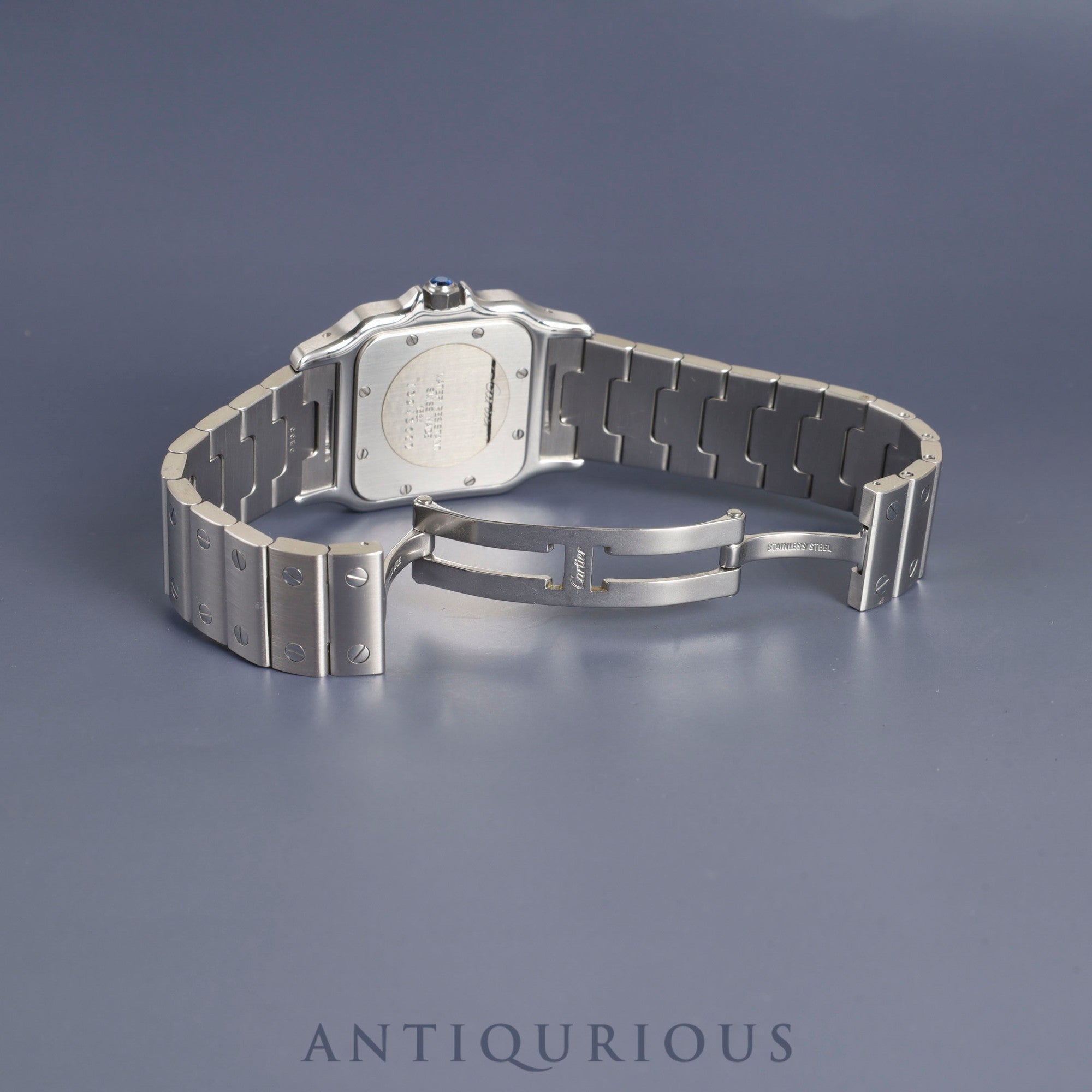 Cartier Santos Galbee LM W20018D6/1564 Quartz Cal.687 SS SS White Roman Dial Overhauled