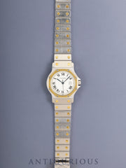 Cartier Santos Octagon LM 26126 / 2966 Cal.2671-1 Automatic SS/YG SS/YG White Roman Dial (SWISS) Box Overhauled