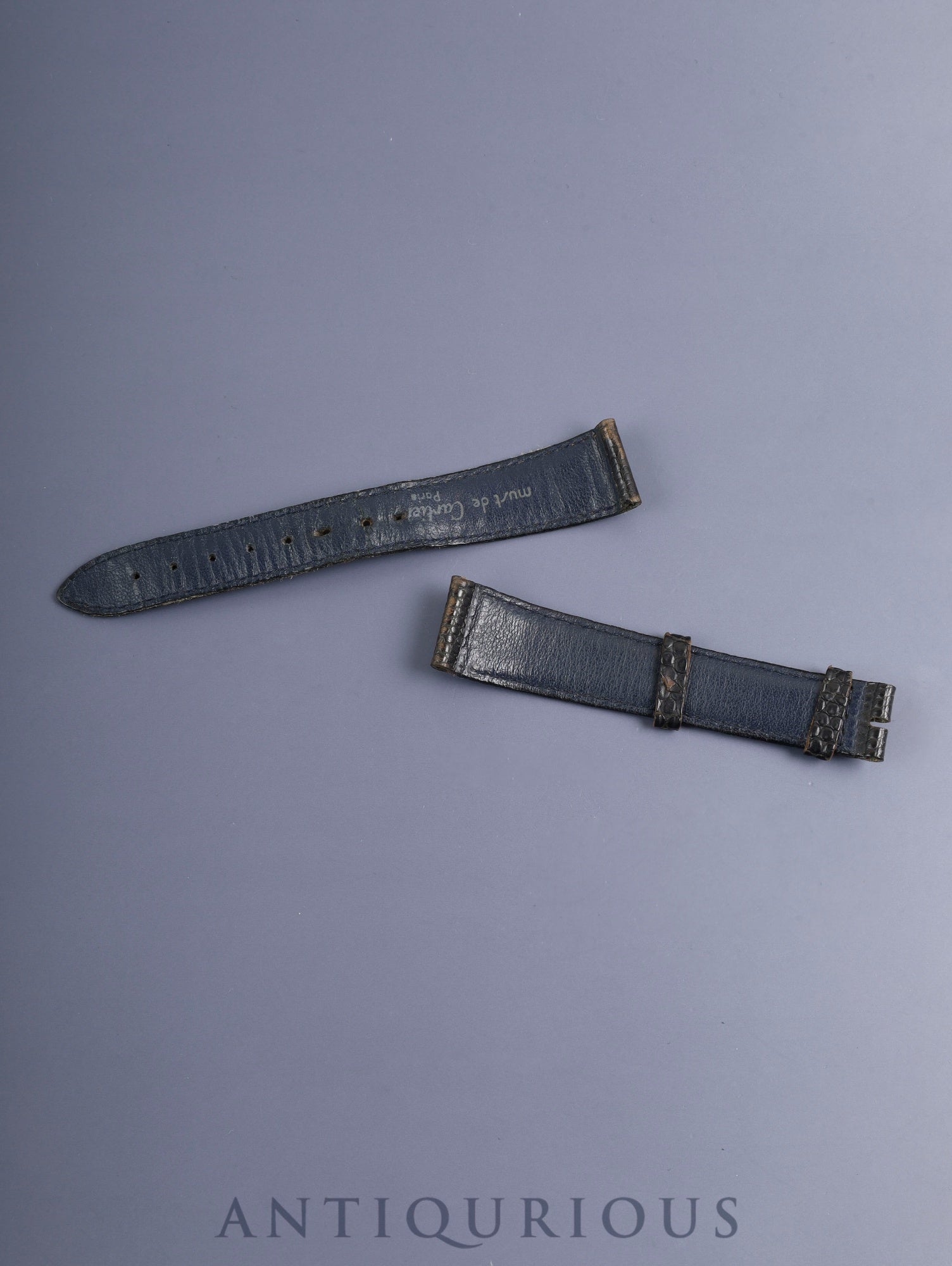 カルティエ マストタンク LM 6 手巻き Cal.78-1 SV925 革 純正ピンバックル（GP）ラピスラズリ文字盤（SWISS表記）純正レザーベルト付き オーバーホール済み