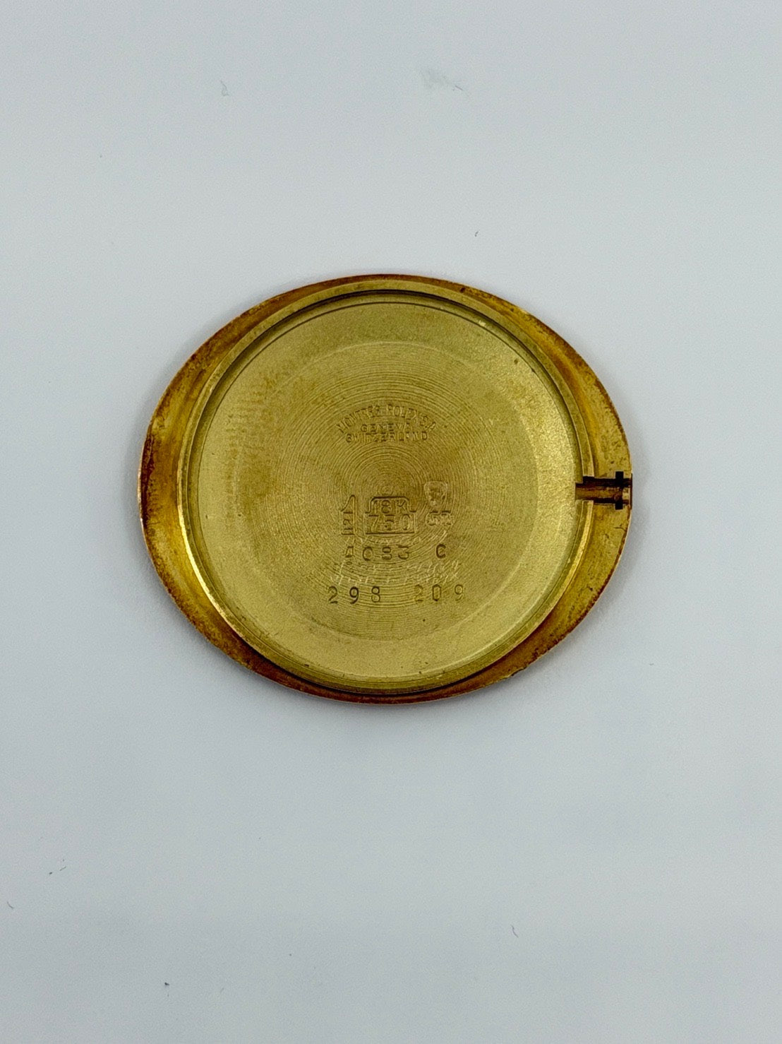 Rolex Cellini 4083 Manual Winding Caliber 1601 750YG Leather Watch with Genuine Pin Buckle (GP) Champagne Dial E Series (1990-1991) Overhauled