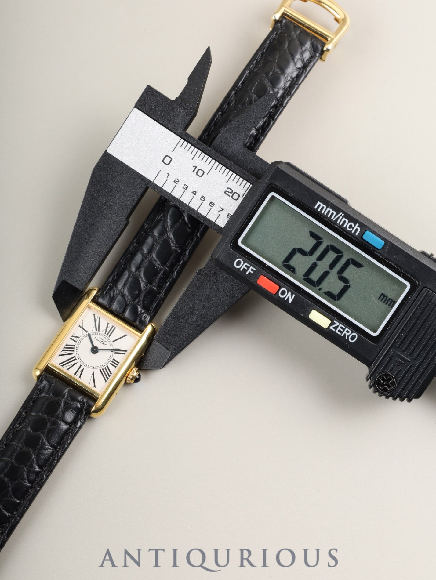 カルティエ マストタンク SM 5057001 クォーツ Cal.057 SV925 革 純正D