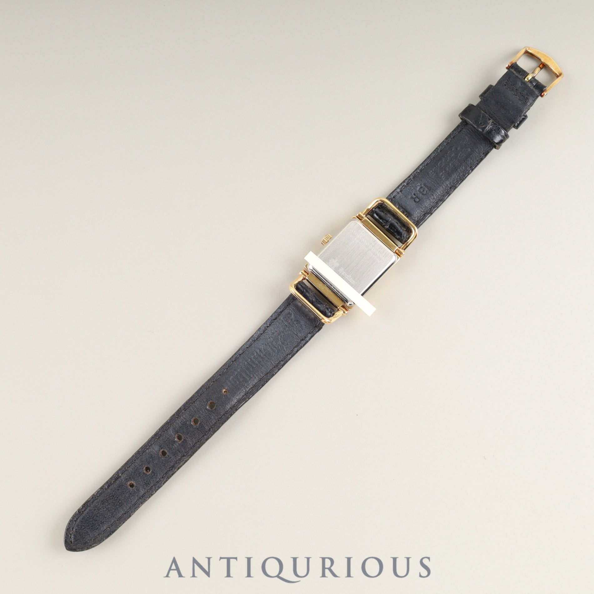 Hamilton Wilshire 6270 Quartz Caliber 980.153 Stainless Steel Watch with Genuine Leather Strap, Aftermarket Buckle (GP), Champagne Gold Dial, Overhauled