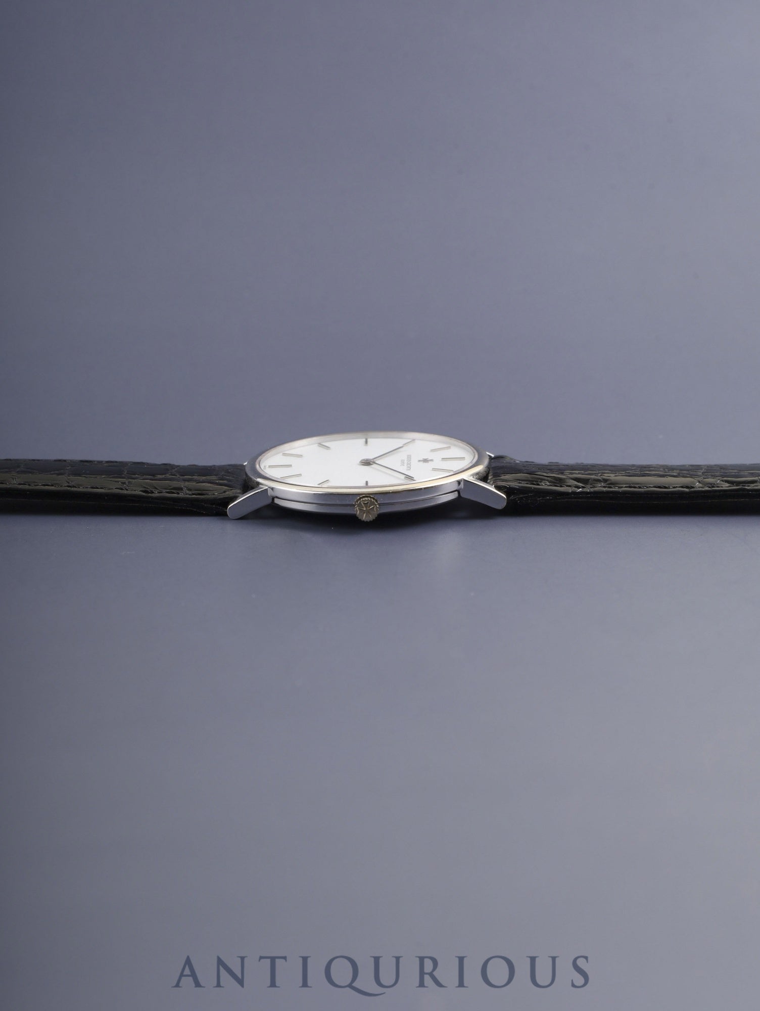 Vacheron Constantin Essential 33051 / 000G Manual Winding Cal.1003/2 750WG Leather Watch with Genuine Pin Buckle (750WG) White Dial Box Overhauled