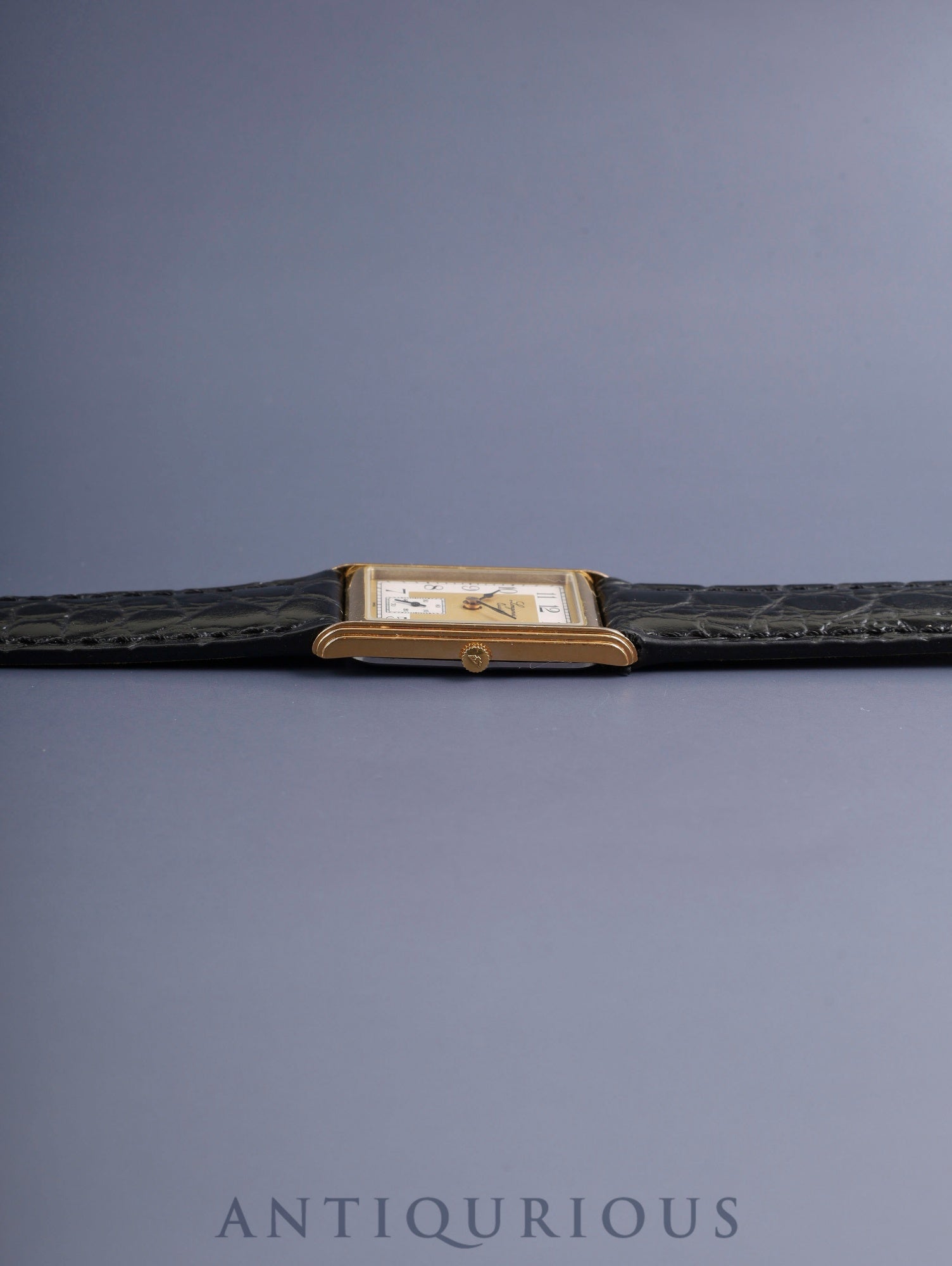 ロンジン 150周年記念モデル 5150 976 クォーツ Cal.L976.2 SS/GP 革 社外尾錠（GP）ホワイト×ゴールド文字盤 オーバーホール済み