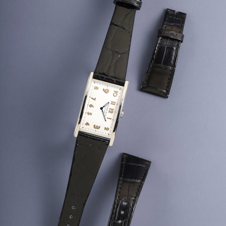 ティファニー イーストウエスト 36668636 クォーツ Cal.- SS 革 純正Dバックル（SS）シルバーアラビア文字盤 オーバーホール済み