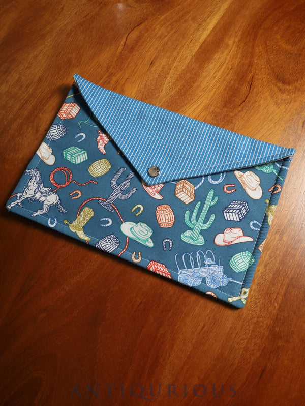 エルメス フラットポーチ コットンキャンバス ウエスタンカンパニー GM コットン100％