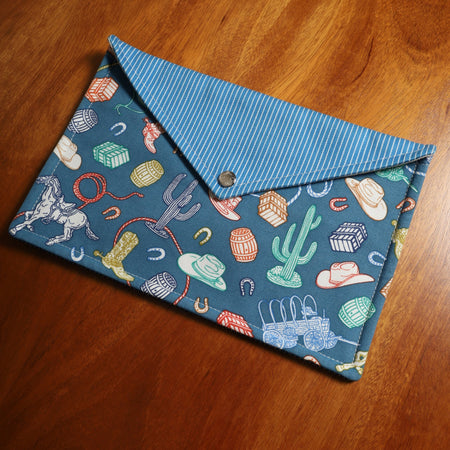 エルメス フラットポーチ コットンキャンバス ウエスタンカンパニー GM コットン100％