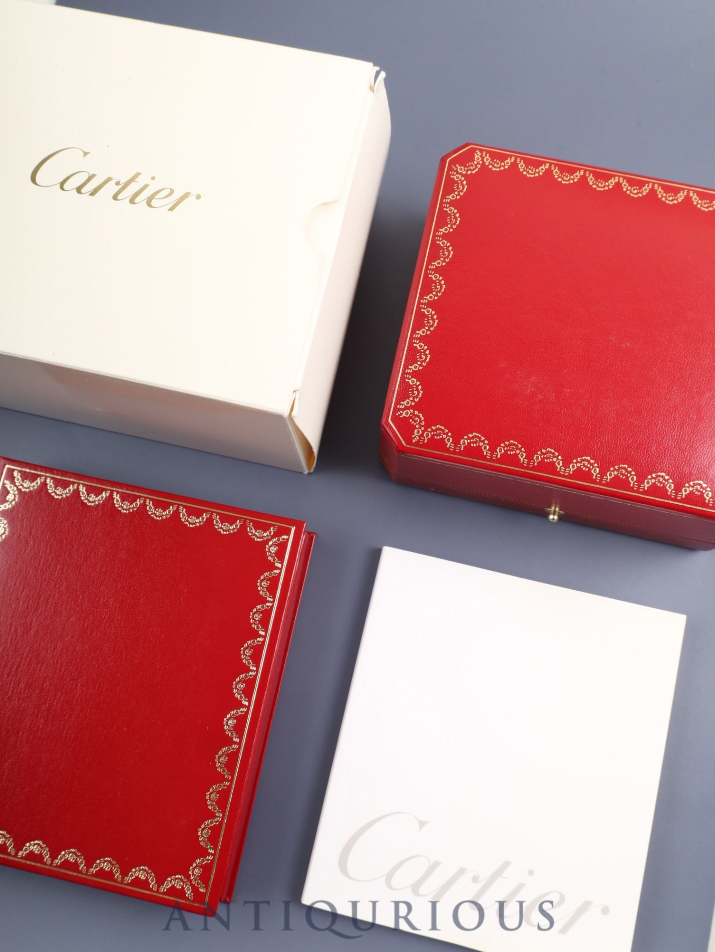 カルティエ マストタンク GM（XL） W1017454 / 2413 クォーツ Cal.687 SV925 革 純正Dバックル（GP）アイボリーローマン文字盤 （SWISS MADE表記） 箱 冊子 オーバーホール済み