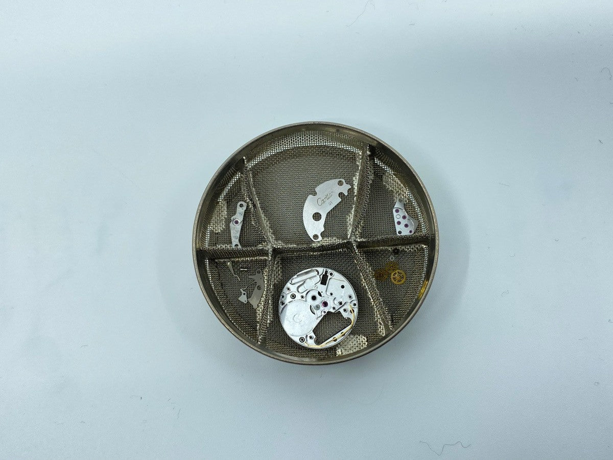 カルティエ マストタンク LM 6 81006 クォーツ Cal.81 SV925 革 純正尾錠（GP） アイボリークロワゾネ文字盤（SWISS表記） オーバーホール済み 新品仕上げ済み