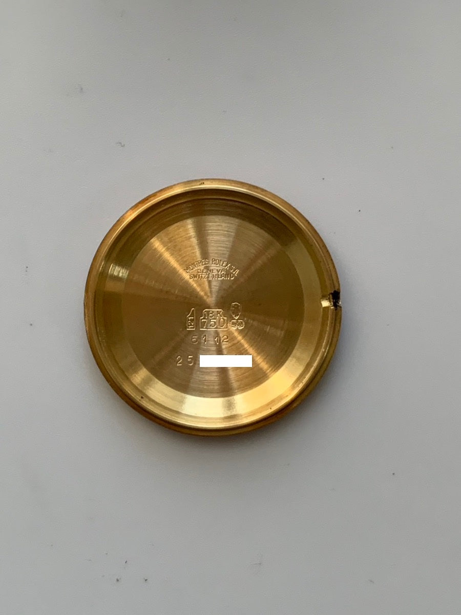 ロレックス チェリーニ 5112 手巻き Cal.1601 750 革  純正尾錠（GP） ホワイト文字盤 L番台（1989年～1990年）オーバーホール済み