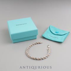 Tiffany Bracelet Twist Chain SV925/14K Box Dust Bag