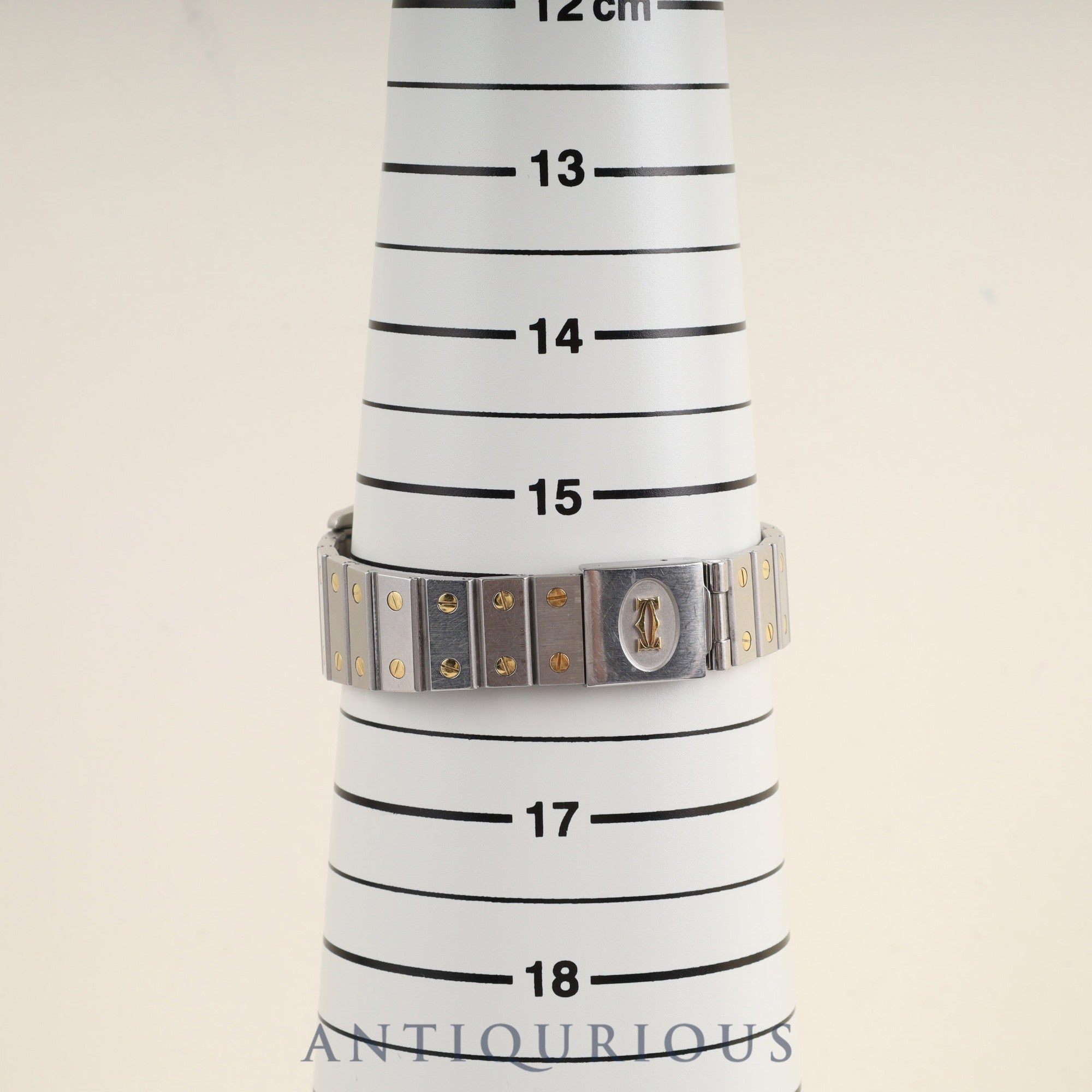 カルティエ サントス ガルベ LM AC23.80GR OR0.750 4.05GR / 2961 自動巻き Cal.2671 SS/YG SS/YG ホワイトローマン文字盤 オーバーホール済み