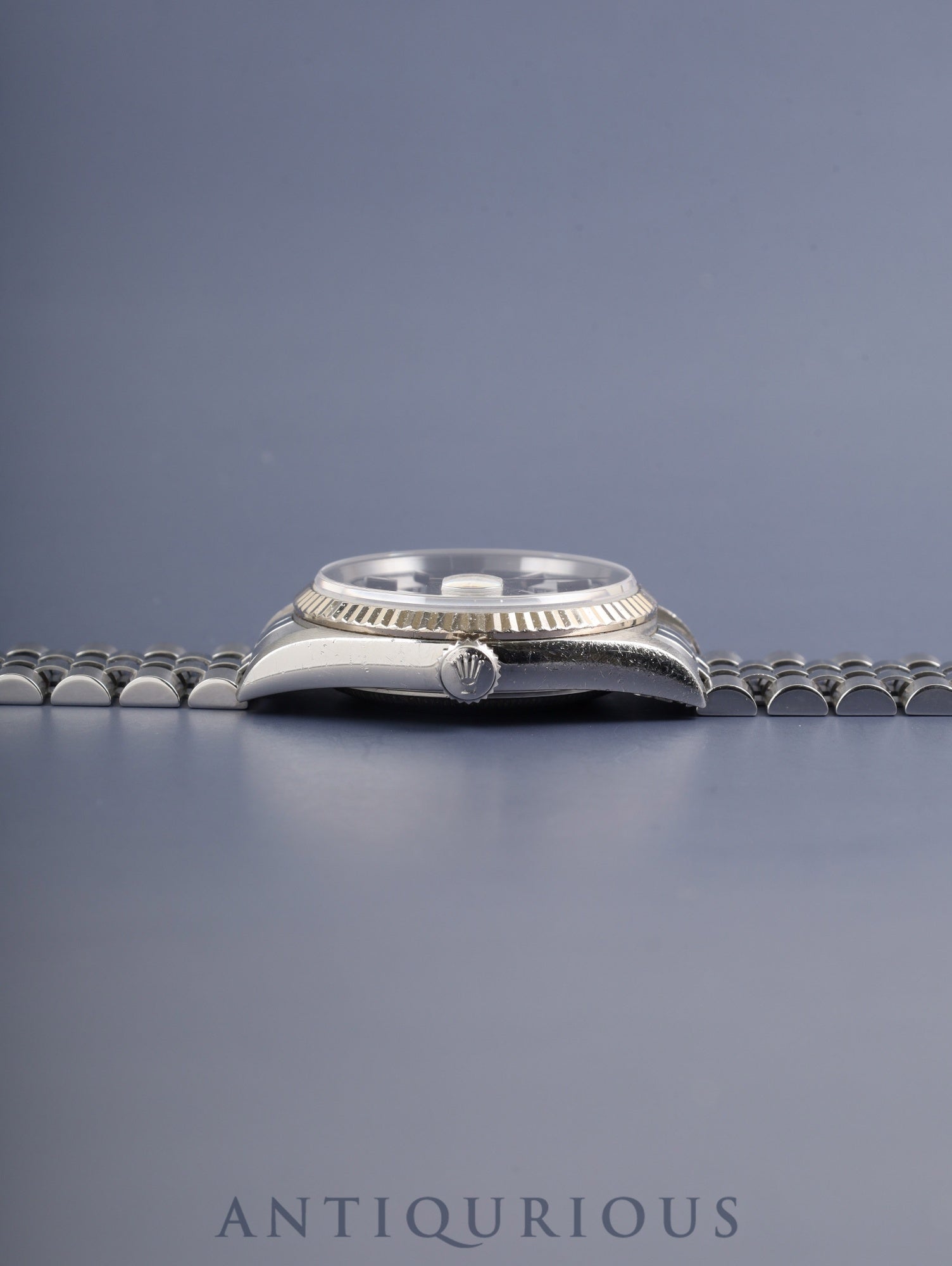 ロレックス デイトジャスト 16234 自動巻き Cal.3135 SS/WG SS ブラック文字盤 U番（1997） 保証書（1999年） 国際サービス保証書（2018年）オーバーホール済み