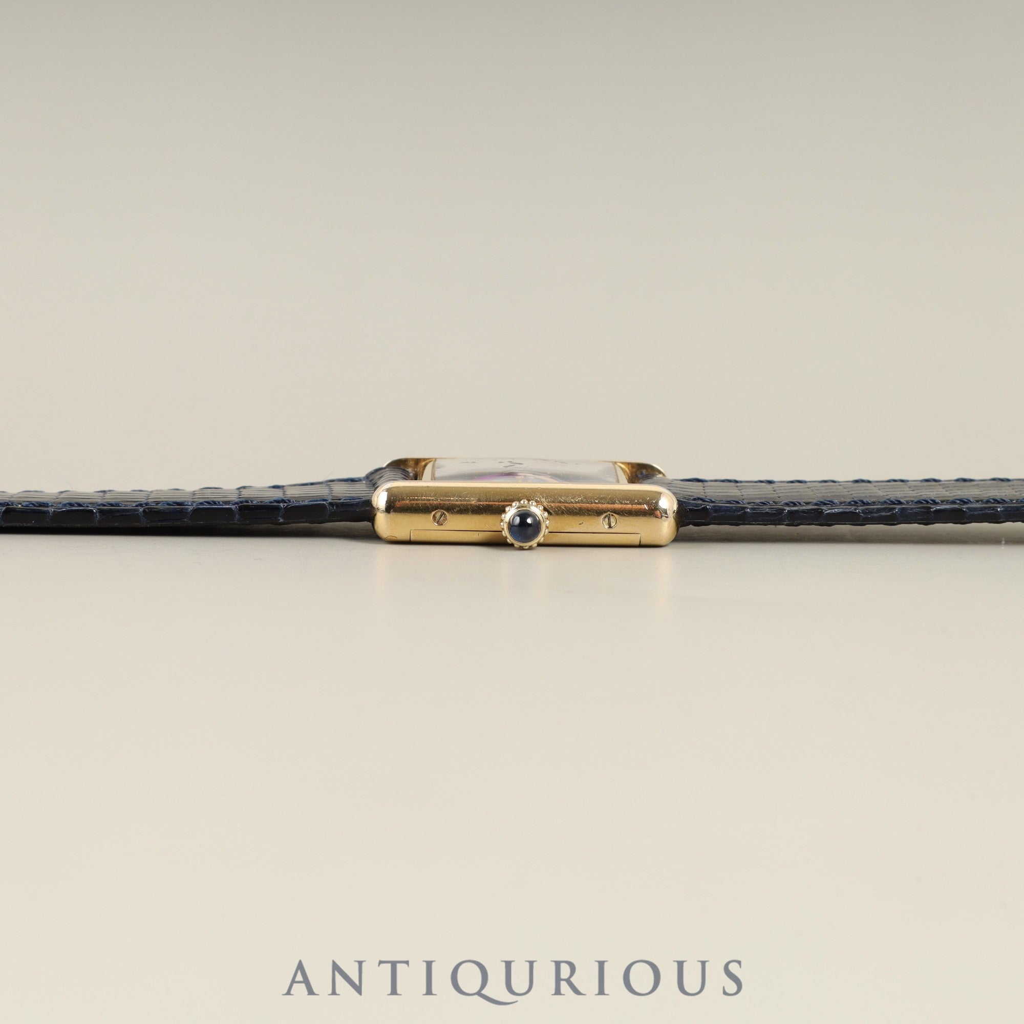 カルティエ マストタンク SM 手巻き SV925 革 純正尾錠（GP