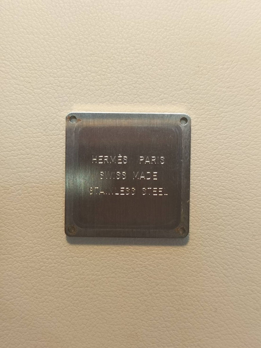エルメス H WATCH Hウォッチ HH1.210 クォーツ Cal.901.001 SS 純正革ベルト（□H刻印：2004年）純正尾錠（SS）ホワイト文字盤 オーバーホール済み