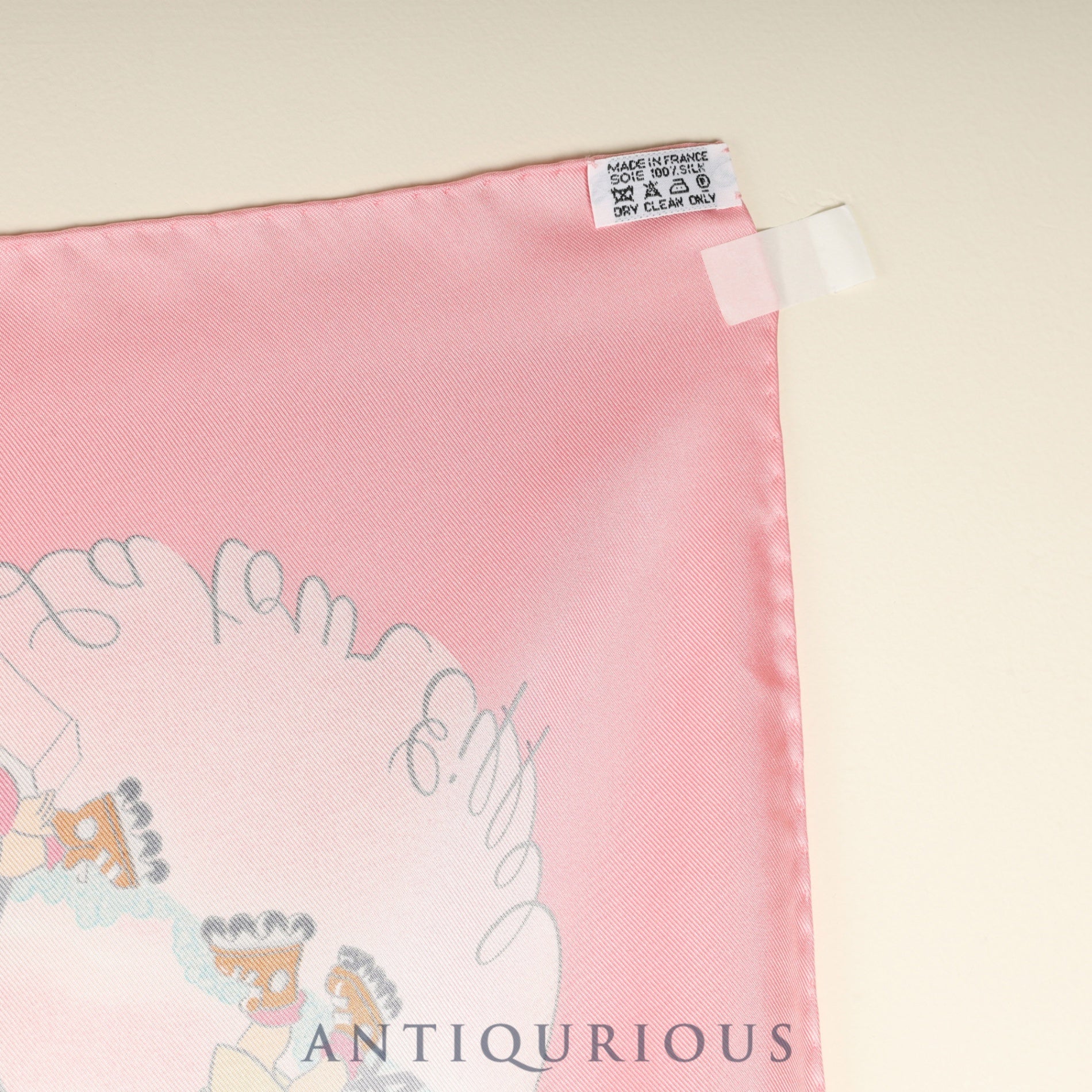 エルメス スカーフ カレ90 いたずら三つ子 SILK100% 箱 カード