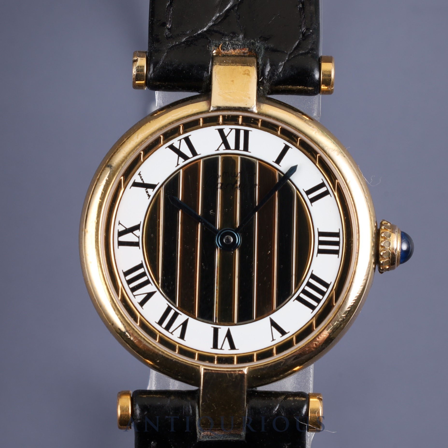 CARTIER MUST VLC SM Must VLC SM 590004 Quartz SV925 Leather Genuine Buckle (GP) Trinity Dial