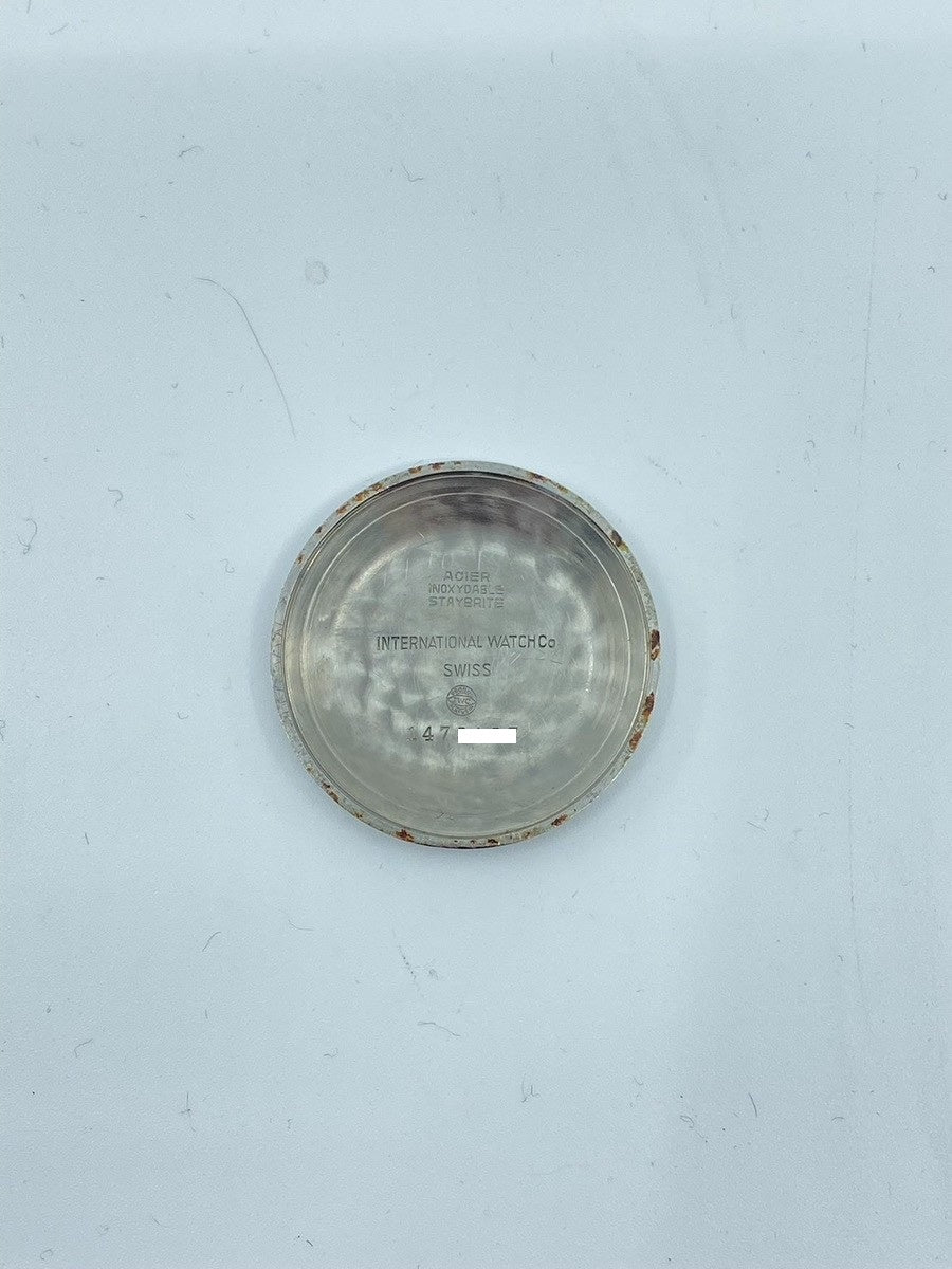 アイダブリュシー オールドインター 自動巻き Cal.C.853 SS 革 社外尾錠（SS）シルバー文字盤 オーバーホール済み