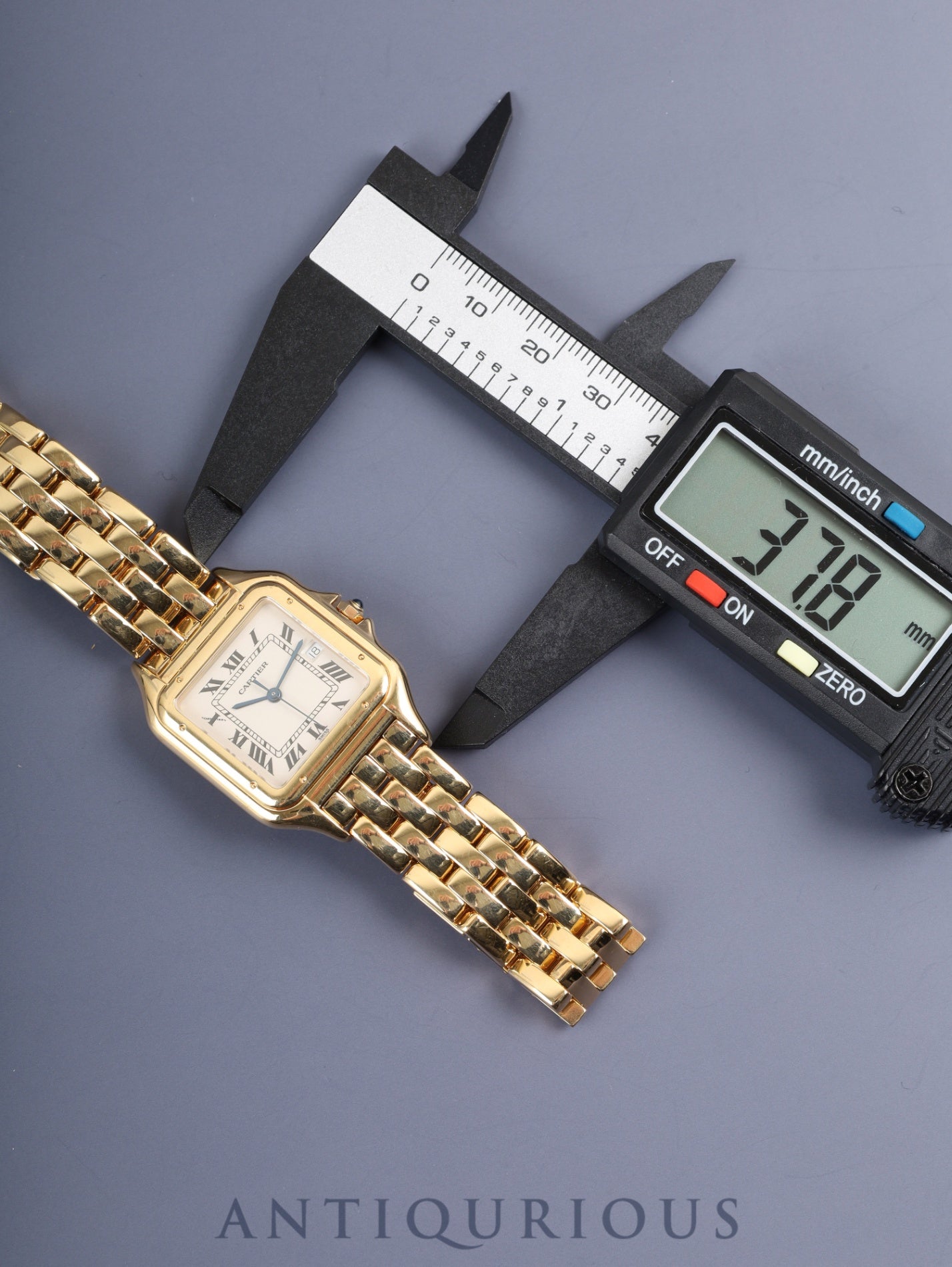 カルティエ パンテール LM W25014B / 887968 クォーツ Cal.687 18K 18K ホワイトローマン文字盤 箱 保証書（1994年）オーバーホール済み