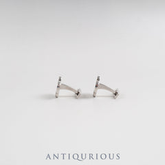 エルメス カフリンクス シェーヌダンクル GP シルバー×ブルー