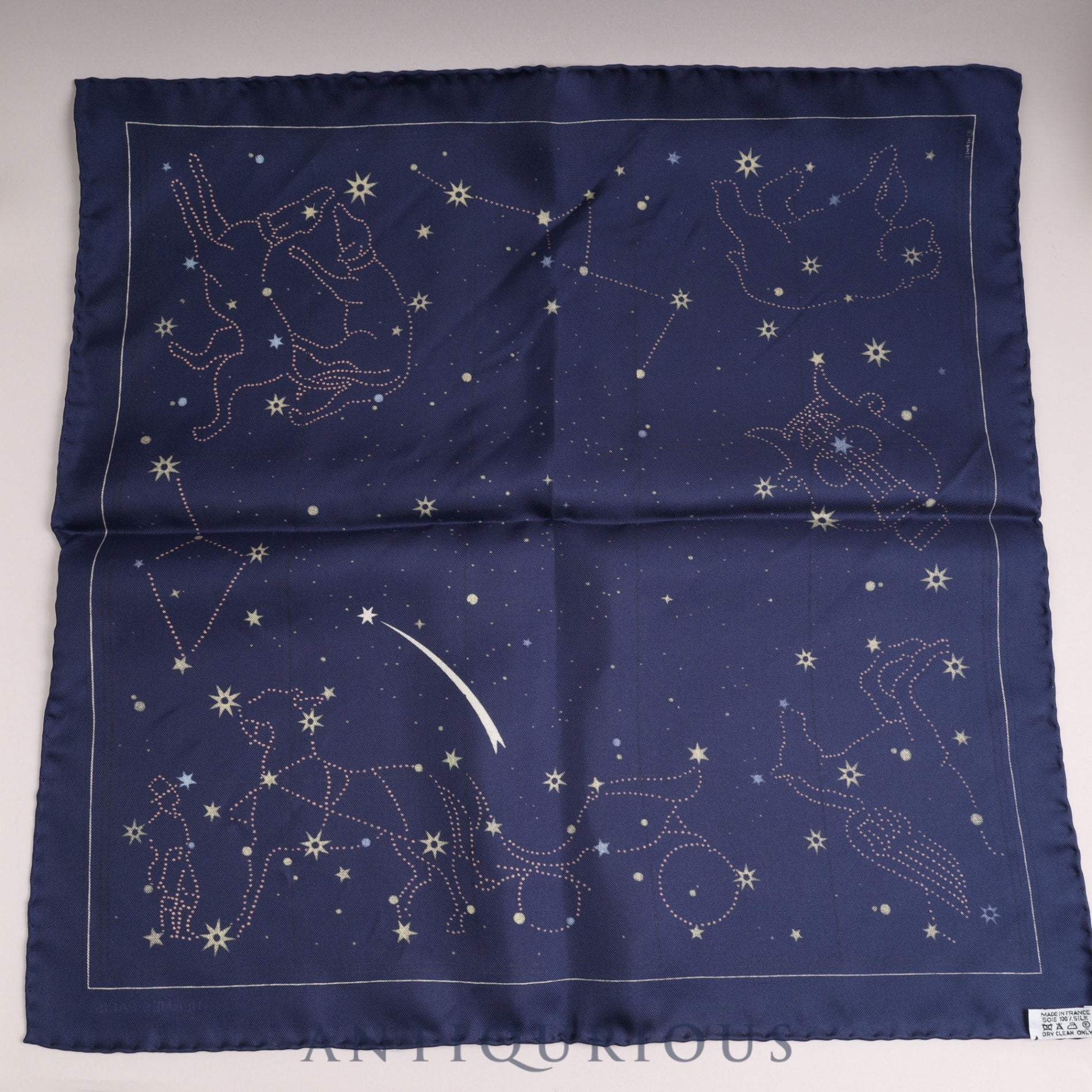 Hermes scarf Carre 45 Constellation Navy Box