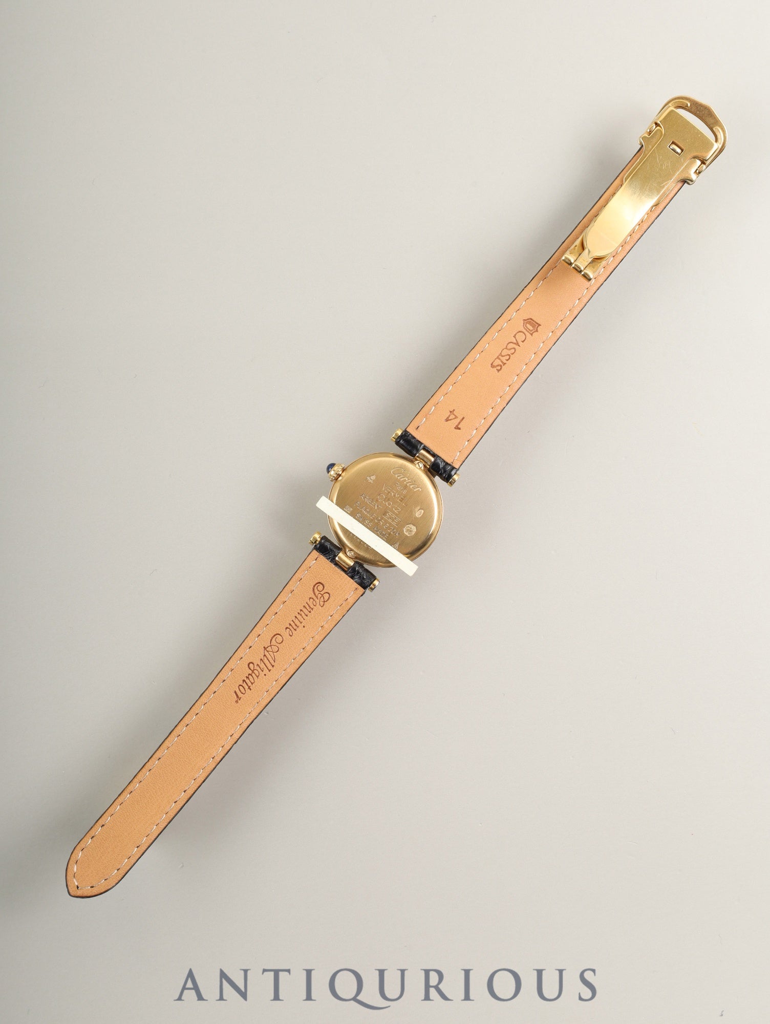 カルティエ マスト ヴァンドーム VLC SM W1005354 / 590004  クォーツ Cal.90 SV925 革 純正Dバックル（GP）オパラン文字盤 箱 冊子 保証書（1995年） オーバーホール済み