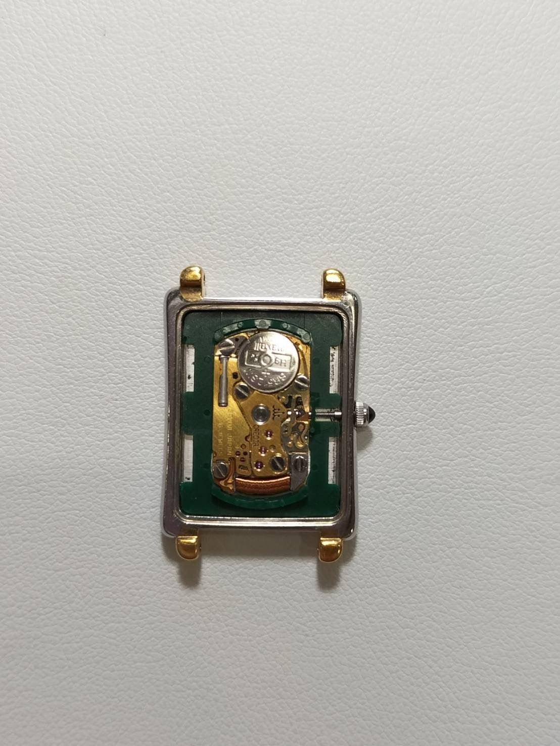 セイコー クレドール 5A70-5000 クォーツ Cal.- SS/YG 革 純正ピンバックル（SS）シルバー文字盤（JAPAN表記）オーバーホール済み