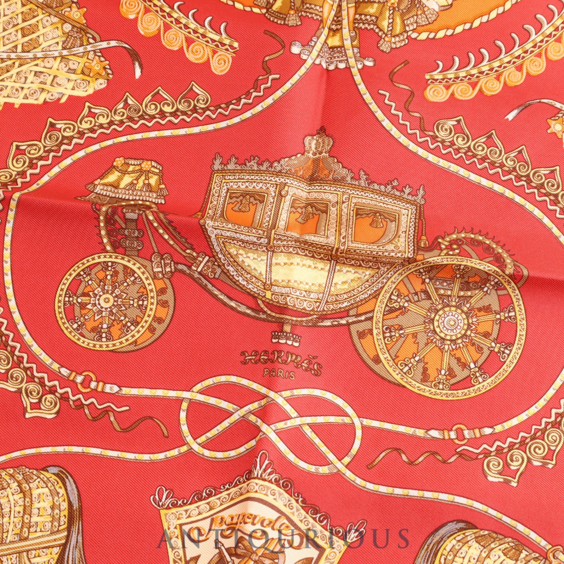 Hermes scarf Carre 45 Paprole SILK 100% box