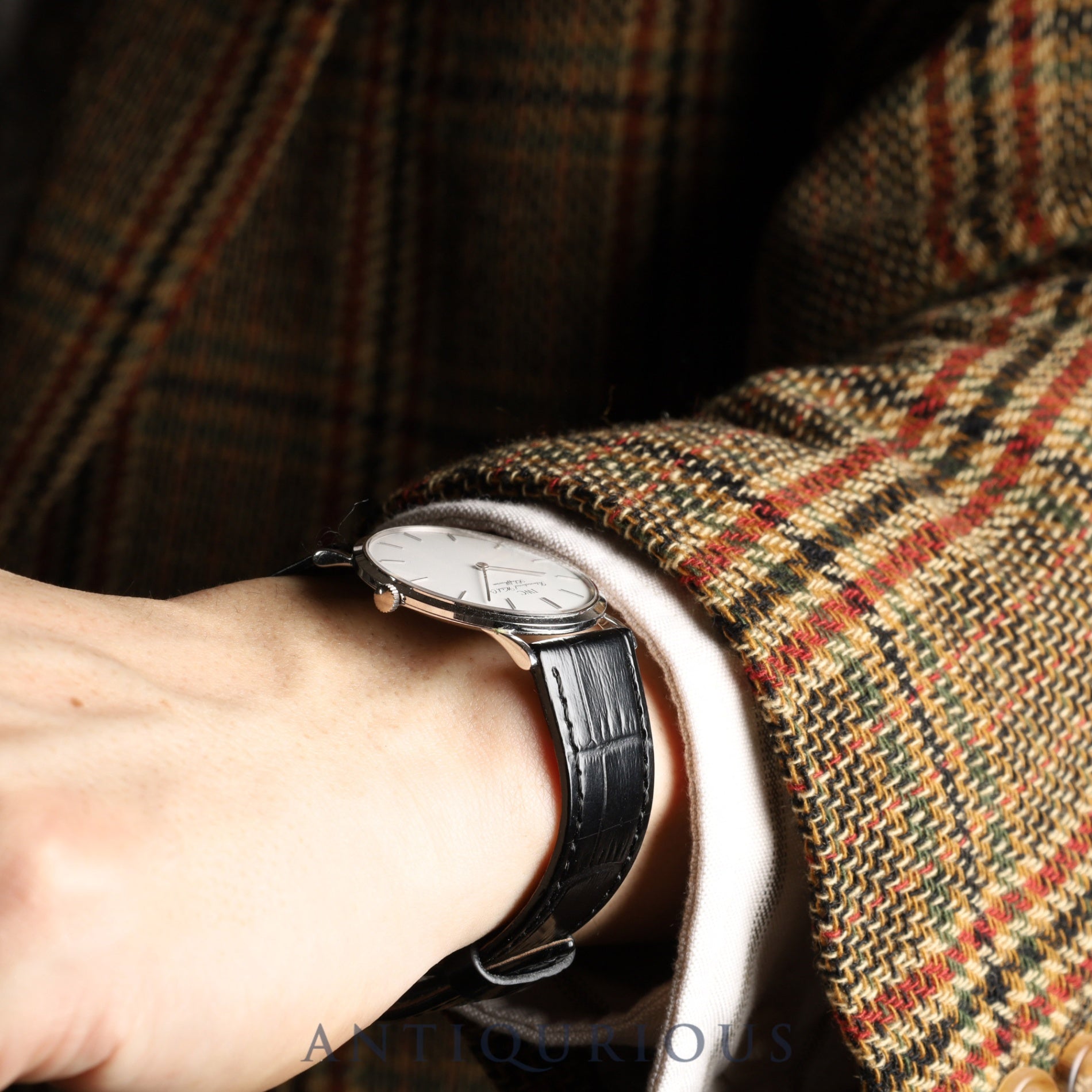 IWC ポートフィノ IW200807 手巻き 750 革 純正尾錠 （SS）ホワイト文字盤 オーバーホール済み アイダブリュシー