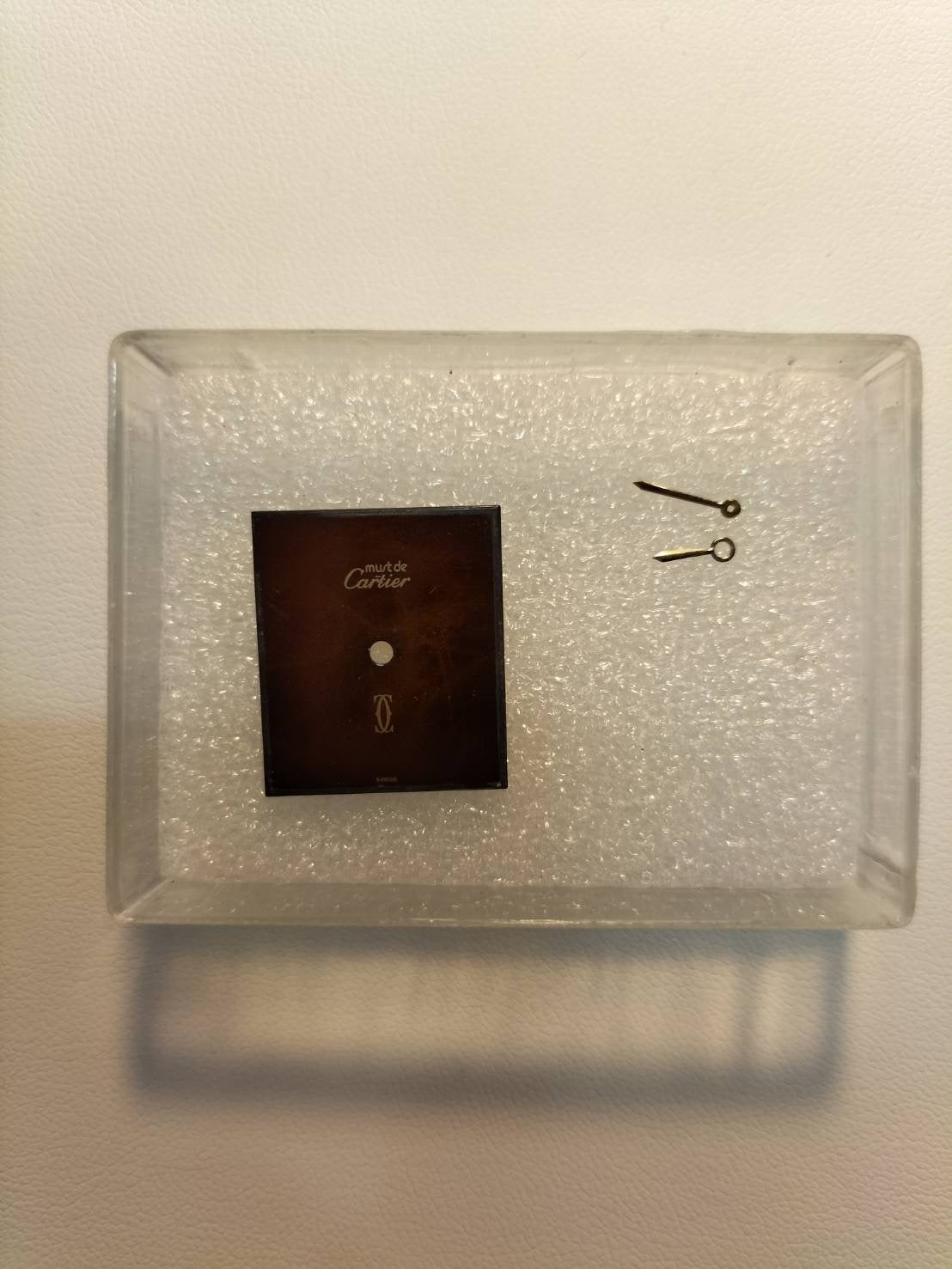 カルティエ マストタンク LM 手巻き Cal.78-1 SV925 革 純正ピンバックル（GP）マホガニー文字盤（SWISS表記）オーバーホール済み 新品仕上げ済み