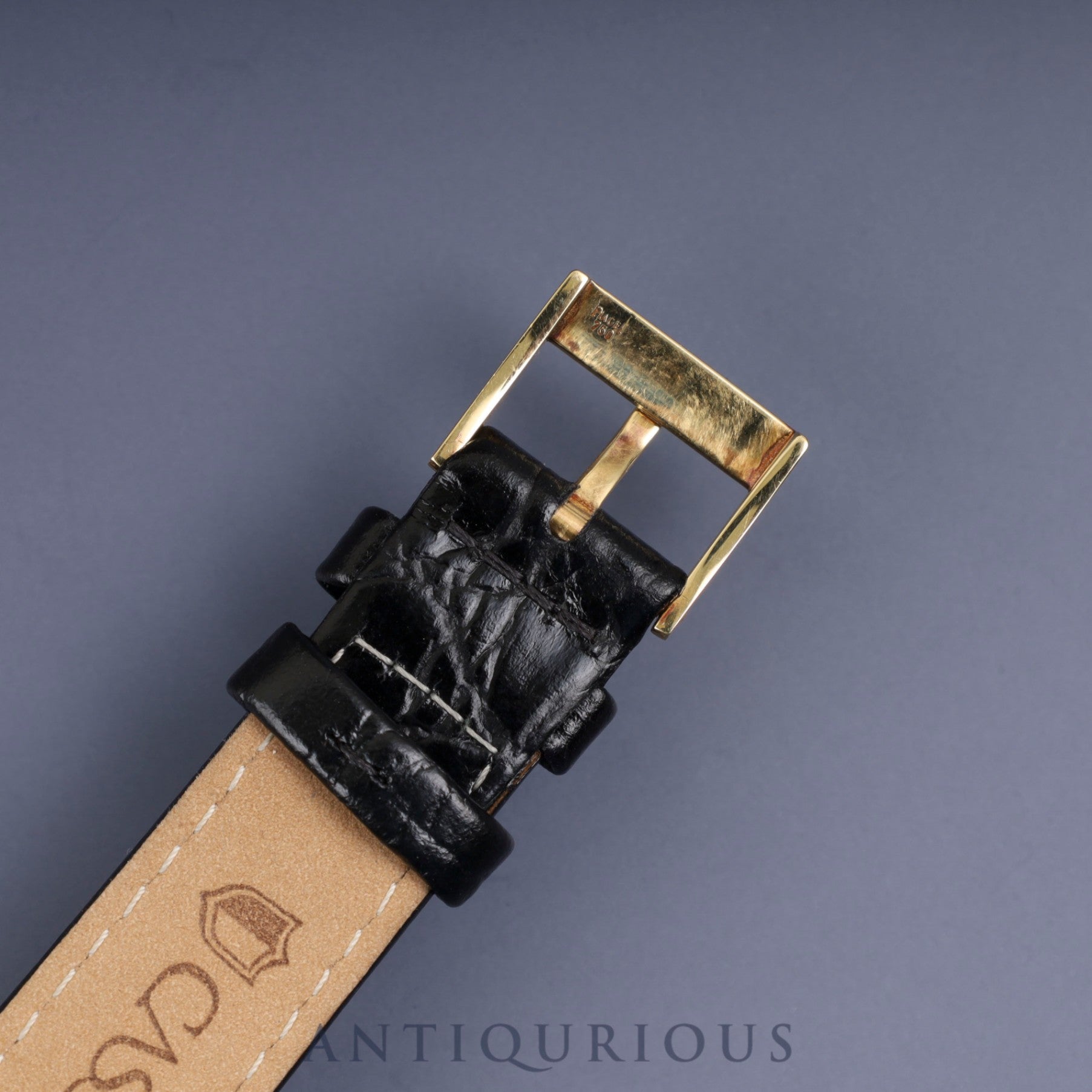 ピアジェ ラウンド 9035N 手巻き Cal.9P2 750 革 純正尾錠（GP） ホワイト文字盤 32mm 保証書 オーバーホール済み