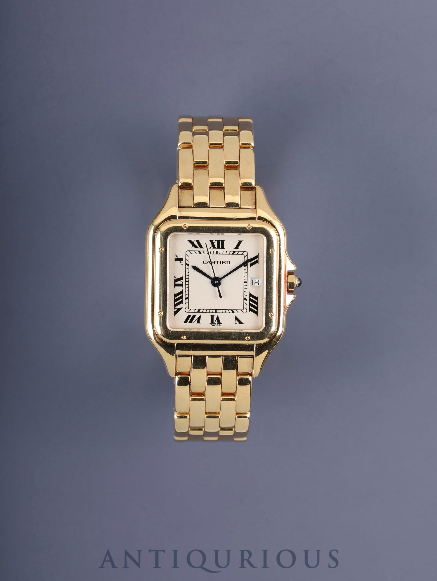 カルティエ パンテール LM W25014B / 887968 クォーツ Cal.687 18K 18K ホワイトローマン文字盤 箱 保証書（1994年）オーバーホール済み