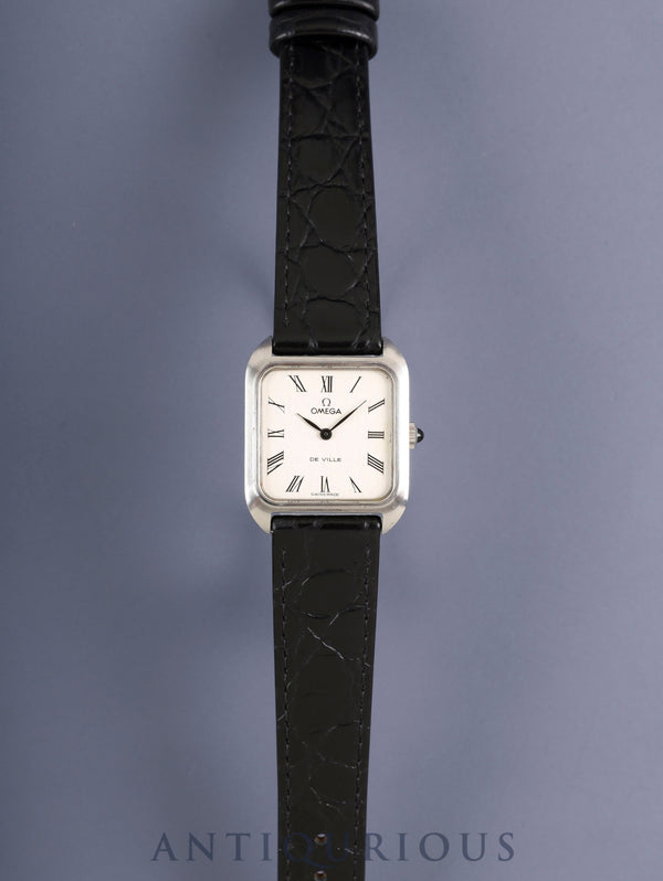 オメガ デ・ヴィル 511.0502 手巻き Cal.625 SS 革 社外ピンバックル（SS）シルバーローマン文字盤 オーバーホール済み