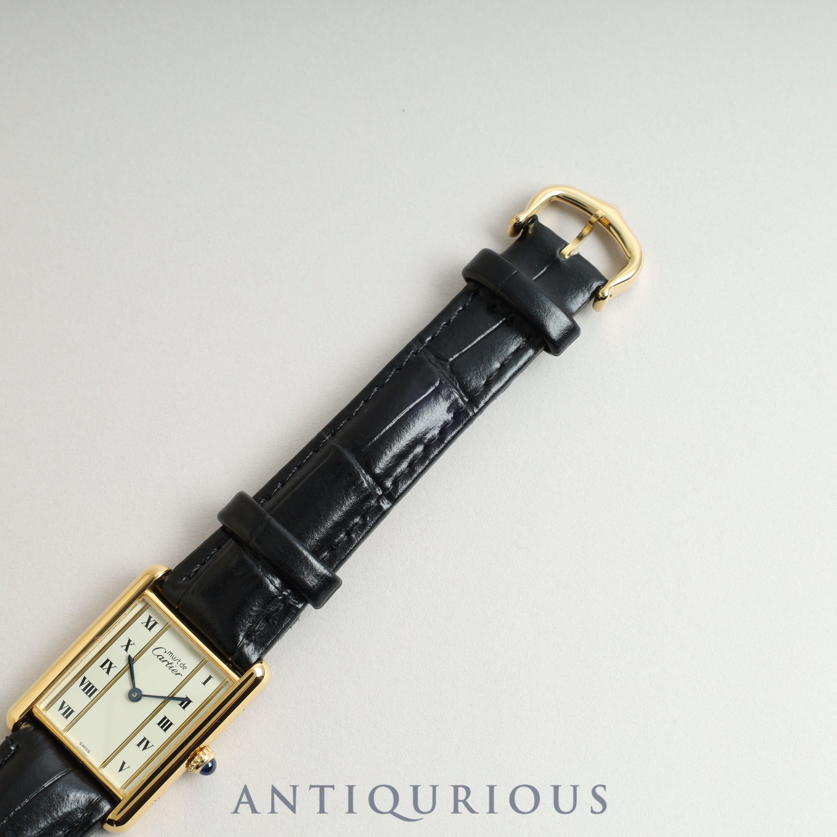 Cartier Must Tank LM QZ Straight Roman Dial