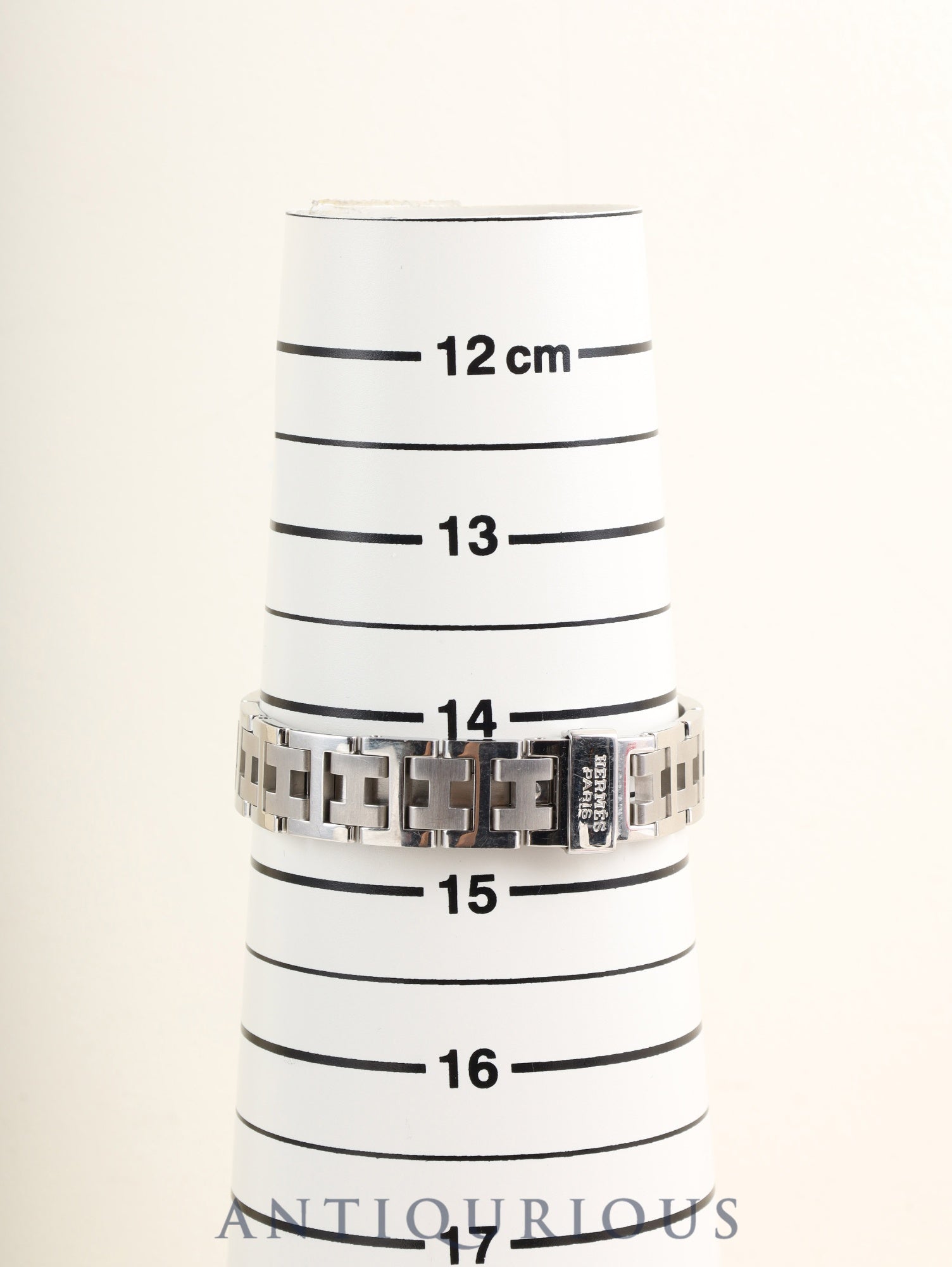 エルメス クリッパー CL4.210 クォーツ SS SS グレー文字盤 オーバーホール済み