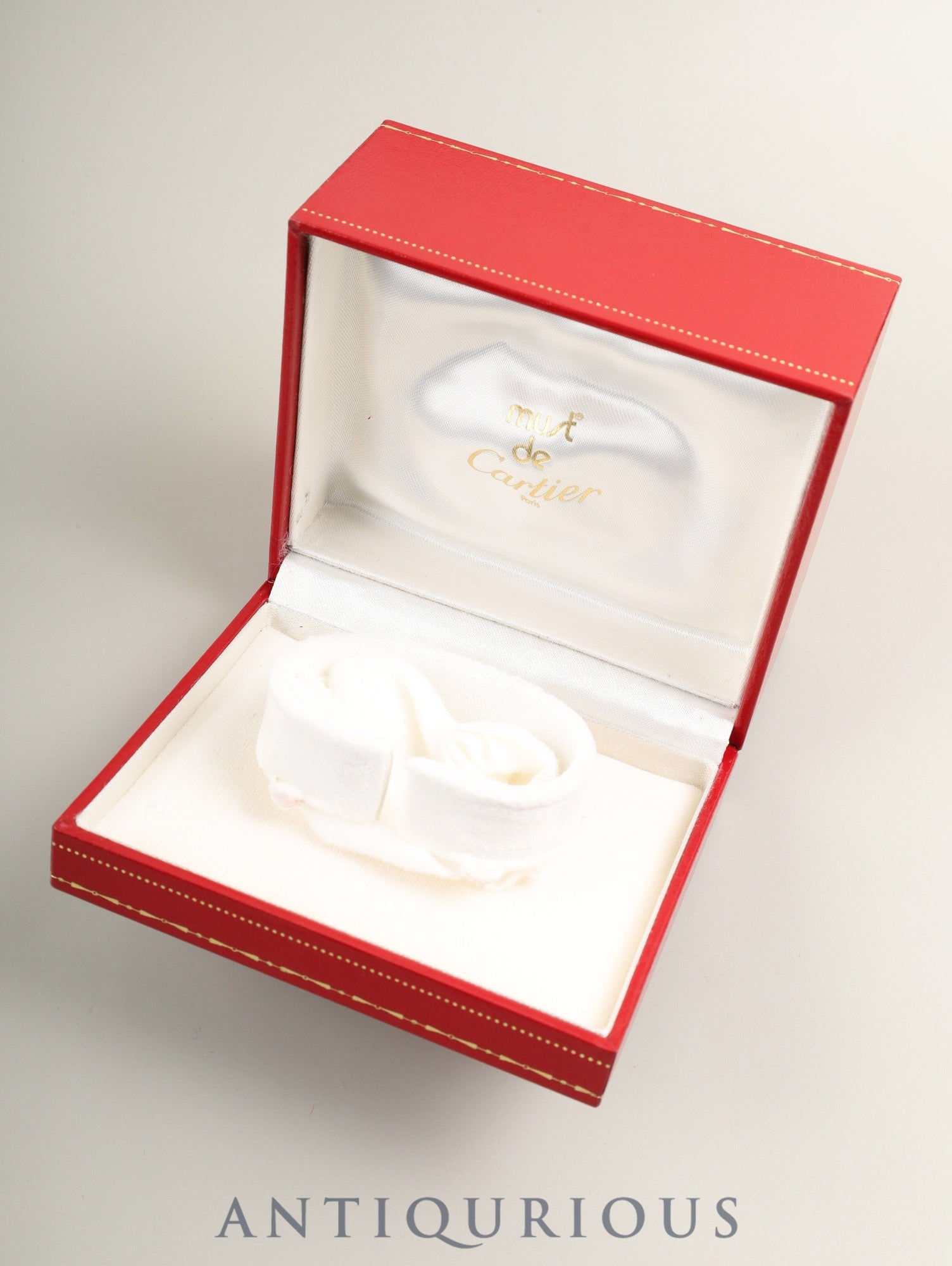 Cartier Must Colisée 590002 Quartz Cal.90 SV925 Original Leather Strap Original Pin Buckle (GP) Ivory Roman Dial (SWISS marking) Box Overhauled