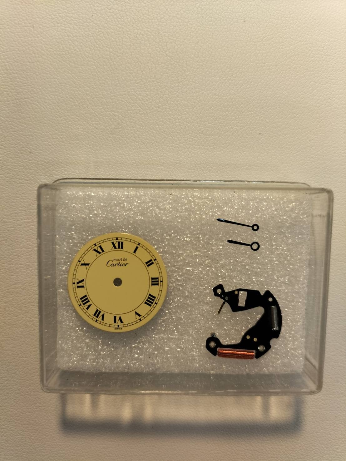 カルティエ マスト ヴァンドーム VLC SM 590004 クォーツ Cal.690 SV925 革 純正尾錠（GP）アイボリーローマン文字盤 オーバーホール済み