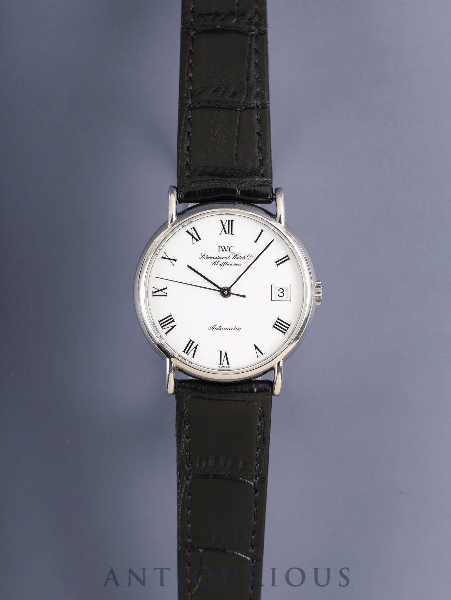 IWC  ポートフィノ IW351334 自動巻き Cal.- SS 革 純正ピンバックル（SS）ホワイトローマン文字盤（SWISS表記）オーバーホール済み