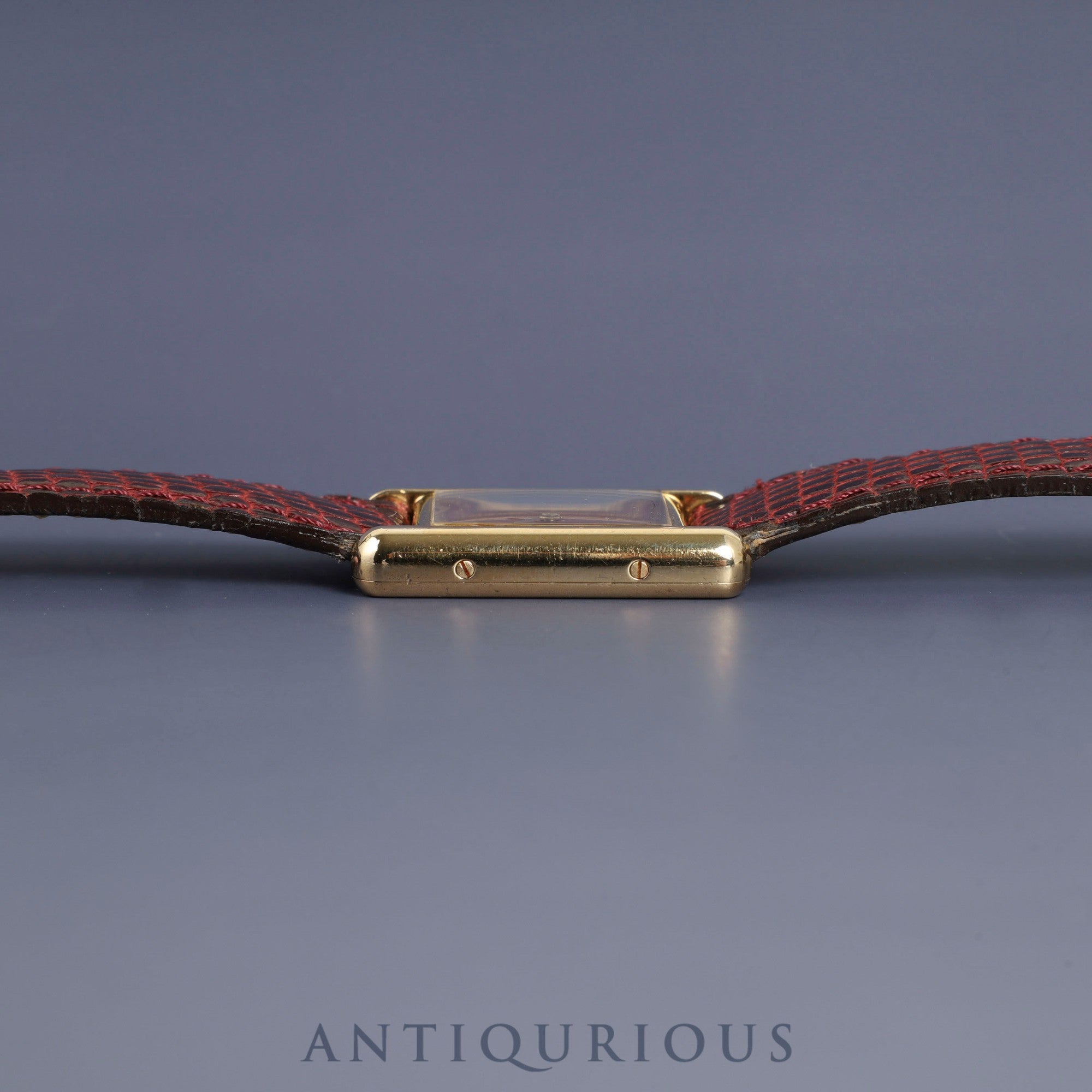 Cartier Must Tank SM 3 66001 Quartz SV925 Genuine leather strap Genuine buckle (GP) Bordeaux dial Overhauled