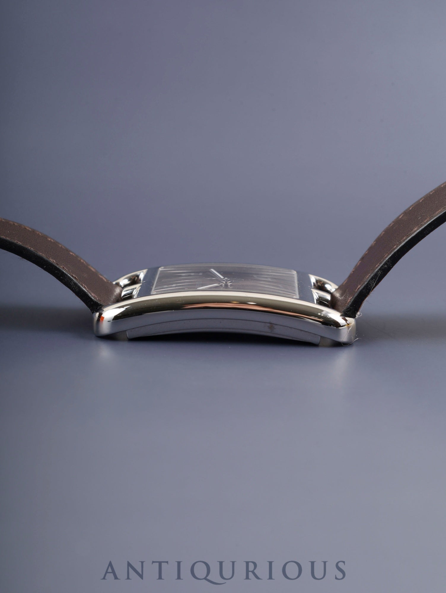 エルメス ケープコッド CC1.810 クォーツ Cal.E64111 SS 純正革ベルト 純正尾錠（SS）ダークブラウンアラビア文字盤 箱 冊子 オーバーホール済み